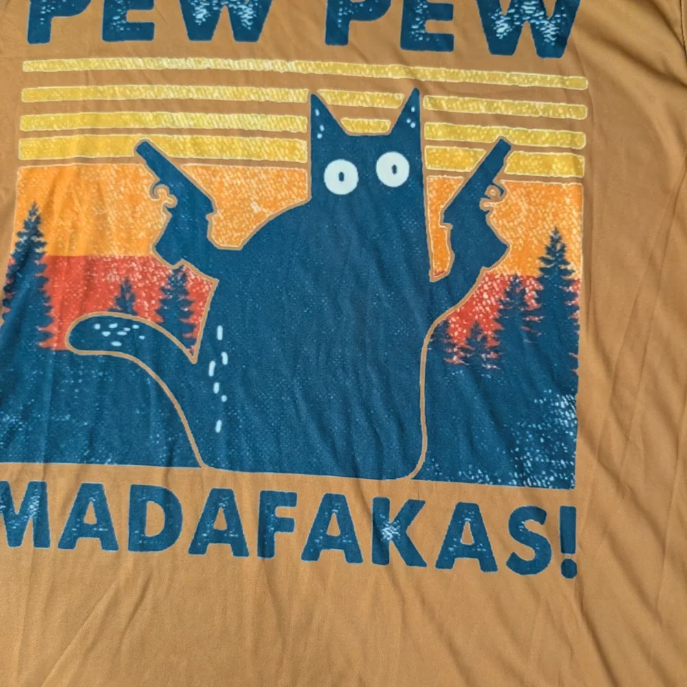 Brown Pew Pew Madafakas Tee